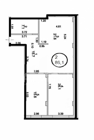 
  Продается 3-комн. квартира 86 м². Фото 2.
