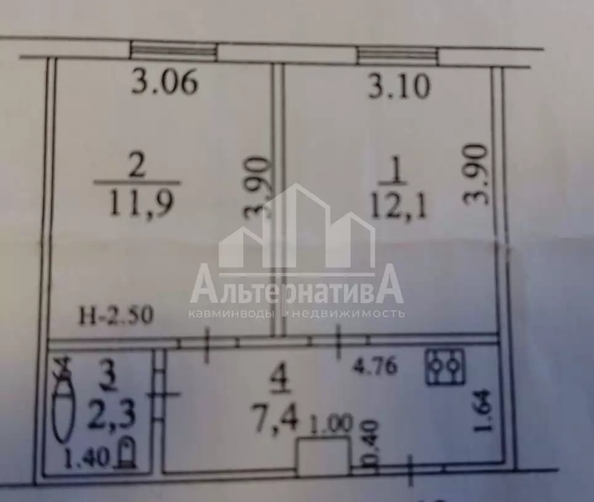 
  Продается 2-комн. квартира 33.7 м². Фото 12.
