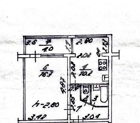 
  Продается 1-комн. квартира, 38.4 м², Ленинградская ул
. Фото 16.