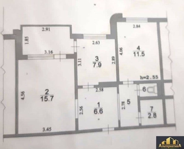
  Продается 2-комн. квартира 58 м². Фото 15.