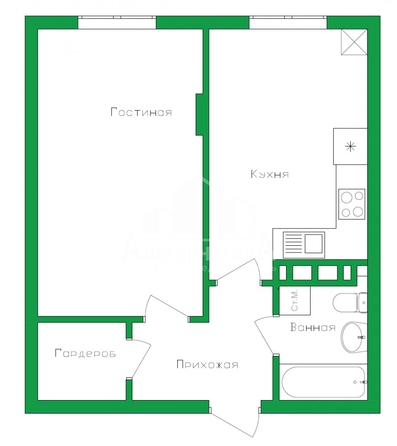 
  Продается 1-комн. квартира 40.3 м². Фото 15.