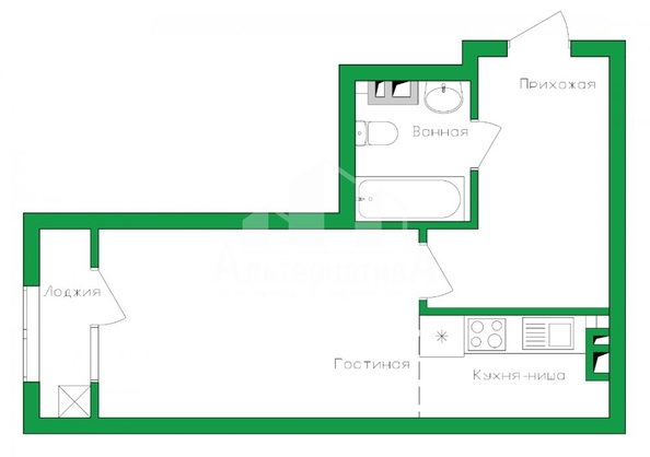 
  Продается 1-комн. квартира 40.3 м². Фото 20.