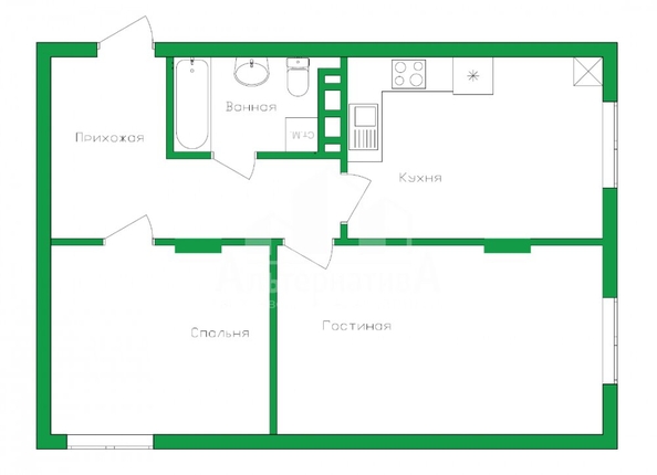 
  Продается 2-комн. квартира 61.5 м². Фото 13.