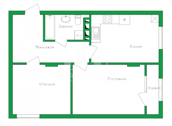 
  Продается 2-комн. квартира 61.5 м². Фото 16.