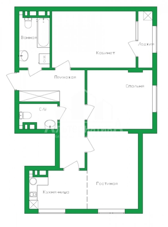 
   Продам 2-комнатную, 61.5 м², Гоголя ул

. Фото 20.