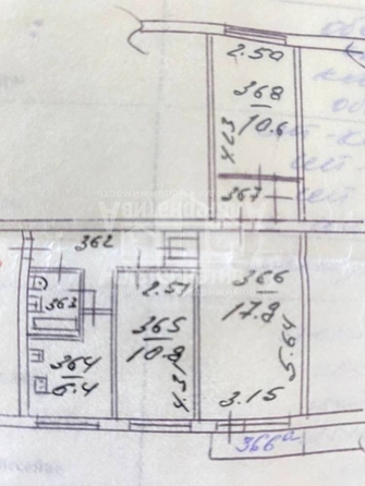 
   Продам 3-комнатную, 58.8 м², Андрея Губина ул

. Фото 10.