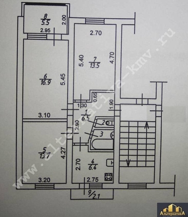 
  Продается 3-комн. квартира 60 м². Фото 11.