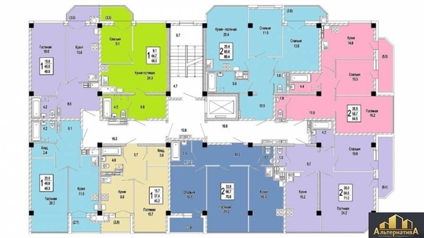 
  Продается 2-комн. квартира 69.4 м². Фото 7.