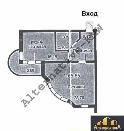 
  Продается 1-комн. квартира 65.8 м². Фото 4.