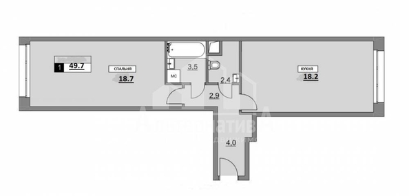 
  Продается 1-комн. квартира 47 м². Фото 2.