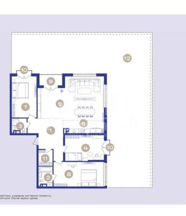 
  Продается 3-комн. квартира, 135.13 м², Широкая ул
. Фото 4.