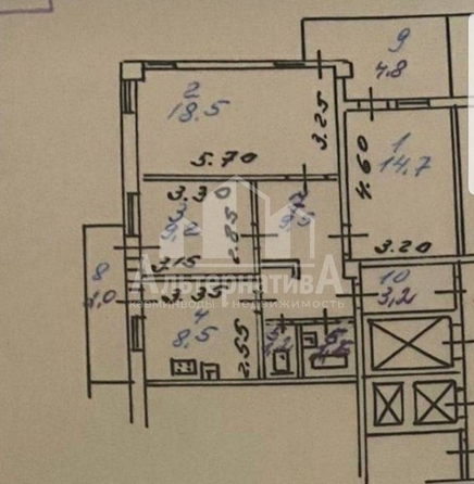 
   Продам 3-комнатную, 67.4 м², Набережная ул

. Фото 11.