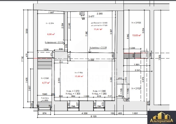 
  Продается 3-комн. квартира, 100 м², Пикетный пер
. Фото 1.