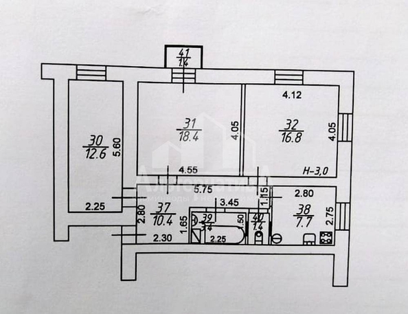 
  Продается 3-комн. квартира 70.7 м². Фото 2.