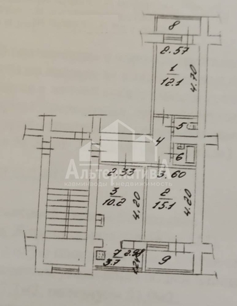
  Продается 2-комн. квартира 51.9 м². Фото 12.