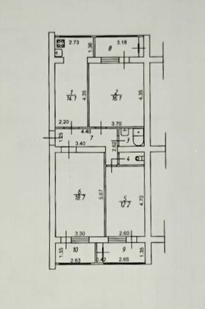 
  Продается 3-комн. квартира, 72.6 м², Красивая ул
. Фото 21.