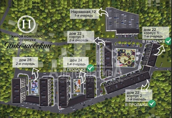 
   Продам 2-комнатную, 62.23 м², Благодатная ул

. Фото 3.