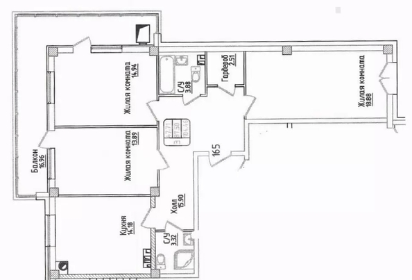 
  Продается 3-комн. квартира 90 м². Фото 1.