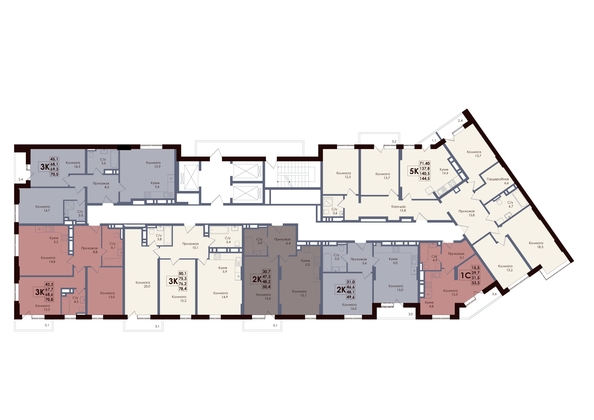 
  Продается 4-комн. квартира 139.7 м², в ЖК Академия, 1 этап. Фото 3.