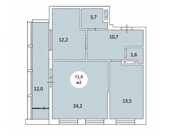
  Продается 2-комн. квартира 71.9 м², в ЖК Фрейм, 11Б. Фото 1.