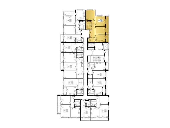 
  Продается 3-комн. квартира 79.95 м², в ЖК ПРИТЯЖЕНИЕ, литер 3. Фото 2.