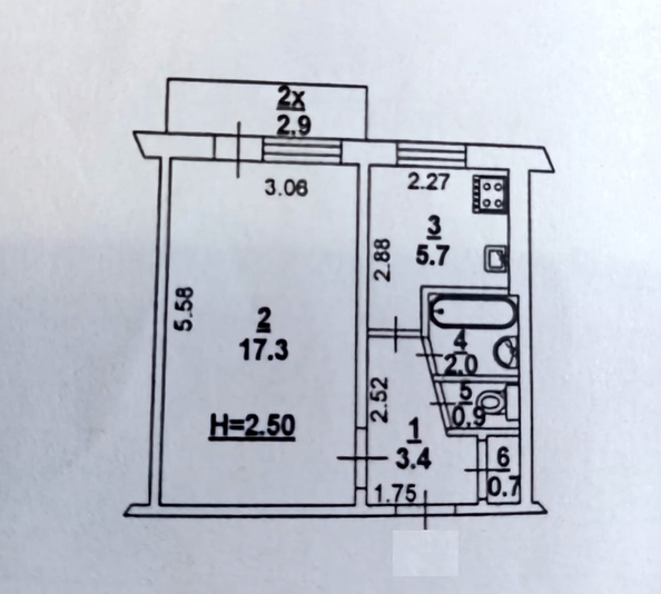 
  Продается 1-комн. квартира 30.9 м². Фото 12.