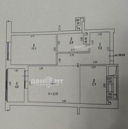 
  Продается 2-комн. квартира 44.1 м². Фото 46.