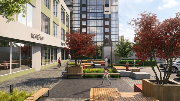 
  Продается 1-комн. квартира 38 м², в ЖК Панорама на Театральном, литера 1. Фото 15.