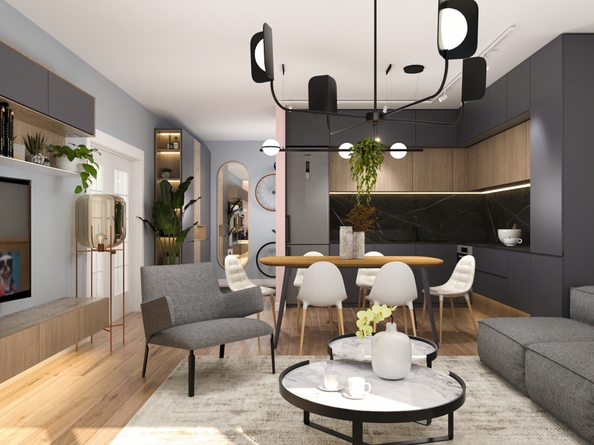 
  Продается 2-комн. квартира 54 м², в ЖК Панорама на Театральном, литера 1. Фото 6.
