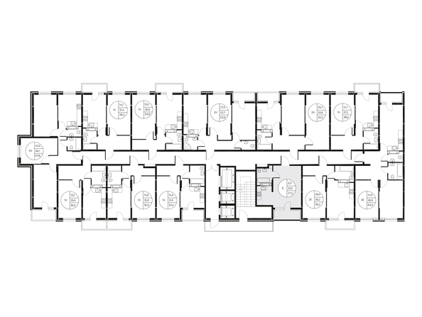 
  Продается студия 27.5 м², в ЖК Панорама на Театральном, литера 1. Фото 2.