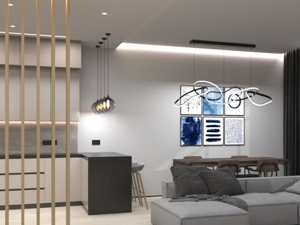 
  Продается 2-комн. квартира 72.55 м², в ЖК ПРИТЯЖЕНИЕ, литер 3. Фото 2.