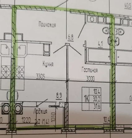 
  Продается 1-комн. квартира 30.4 м². Фото 7.