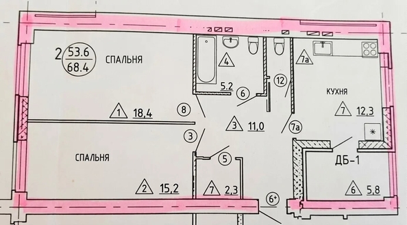 
  Продается 2-комн. квартира 71 м². Фото 27.
