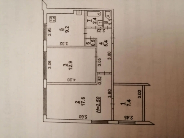 
  Продается 3-комн. квартира 56.5 м². Фото 10.