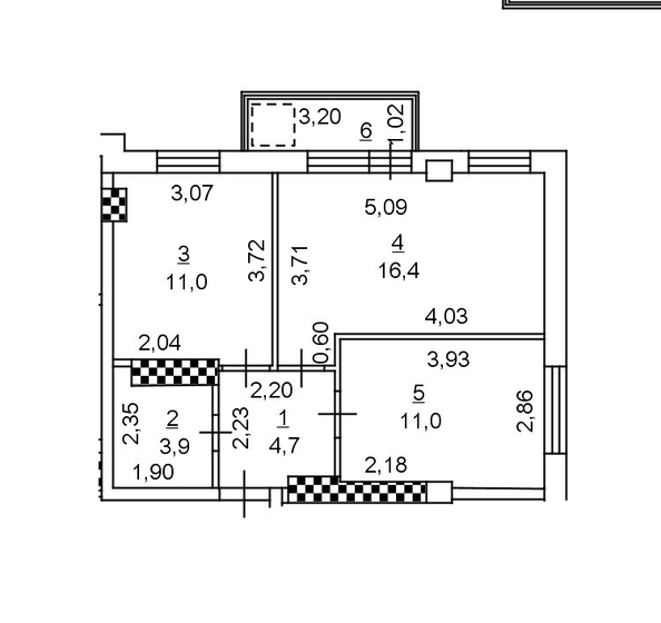 
  Продается 2-комн. квартира 47.2 м². Фото 9.