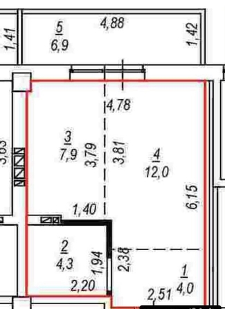 
  Продается студия 35 м². Фото 6.