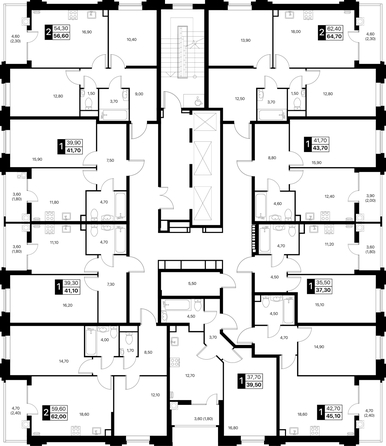 
  Продается 1-комн. квартира 41.7 м², в ЖК Эстет, литер 46.1. Фото 3.