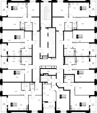 
  Продается 1-комн. квартира 41.2 м², в ЖК Эстет, литер 46.1. Фото 3.