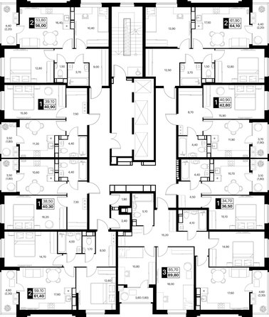 
  Продается 1-комн. квартира 40.9 м², в ЖК Эстет, литер 46.1. Фото 11.