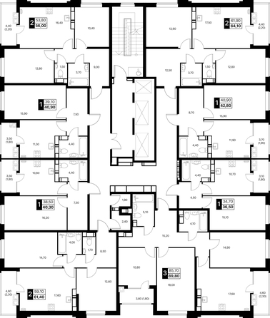
  Продается 1-комн. квартира 40.3 м², в ЖК Эстет, литер 46.1. Фото 3.
