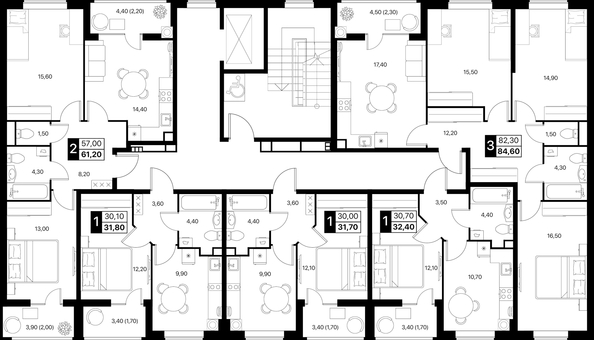 
  Продается 1-комн. квартира 32.4 м², в ЖК Эстет, литер 46.2. Фото 3.