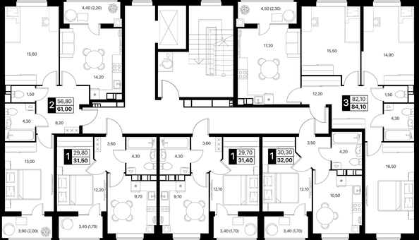 
  Продается 1-комн. квартира 31.5 м², в ЖК Эстет, литер 46.2. Фото 3.