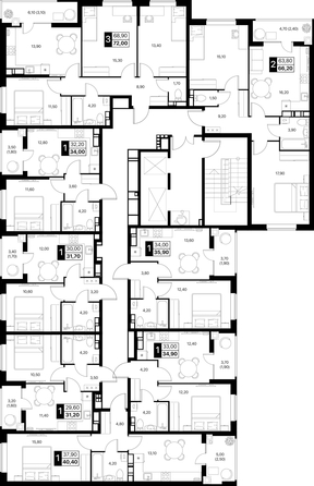 
  Продается 1-комн. квартира 35.9 м², в ЖК Эстет, литер 46.2. Фото 10.