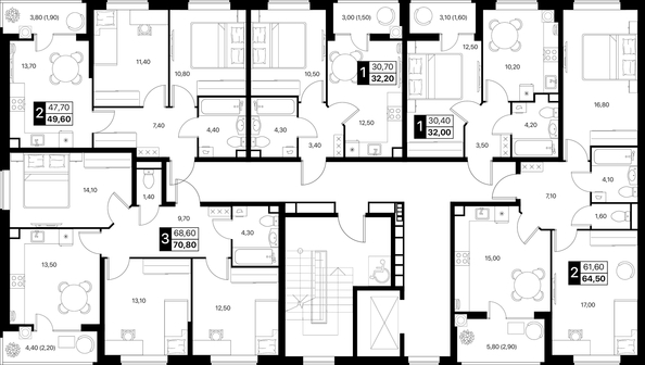 
  Продается 2-комн. квартира 64.5 м², в ЖК Эстет, литер 46.2. Фото 10.
