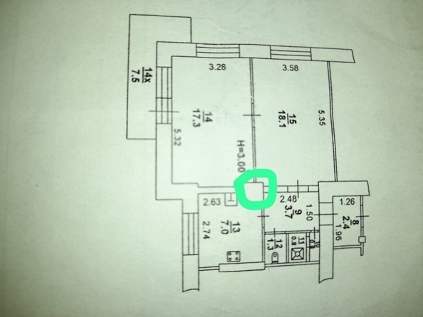 
  Продается 2-комн. квартира 58 м². Фото 25.