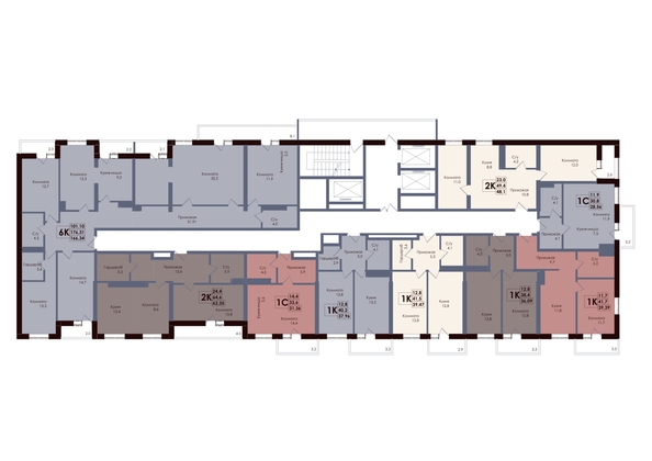 
  Продается 4-комн. квартира 166.34 м², в ЖК Академия, 2 этап. Фото 2.