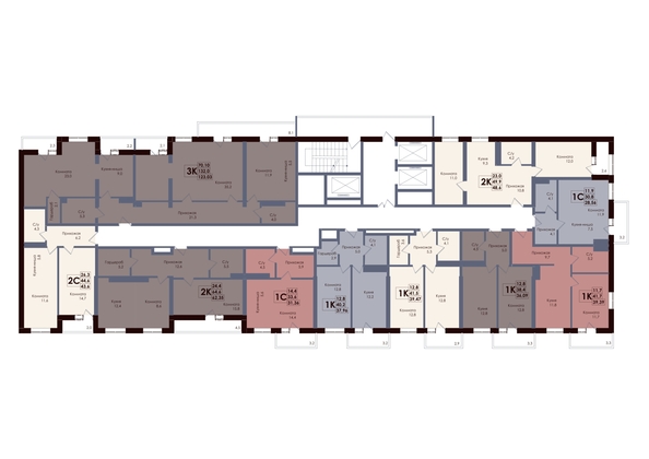 
  Продается 3-комн. квартира 123.03 м², в ЖК Академия, 2 этап. Фото 2.