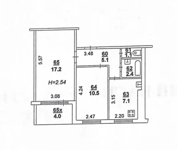 
  Продается 2-комн. квартира 43.4 м². Фото 14.