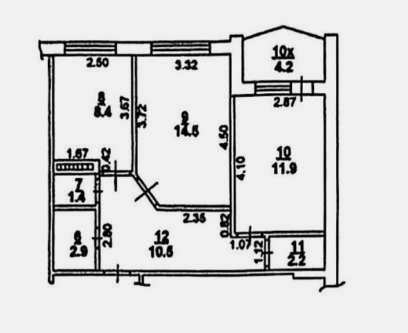 
  Продается 2-комн. квартира 56 м². Фото 1.