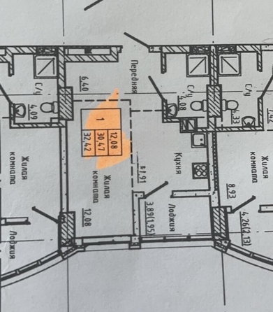 
  Продается 1-комн. квартира 32 м². Фото 3.